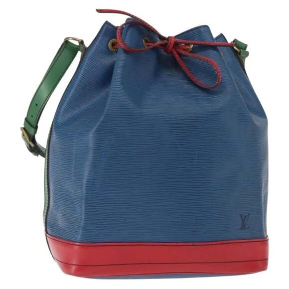 LOUIS VUITTON Epi Tricolor Noe Shoulder Bag Blue Red Green